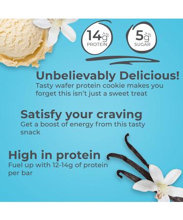 Power Crunch French Vanilla Creme Protein Wafer Bars - High Protein Snacks (12 Count) - Buy Online on GoSupps.com