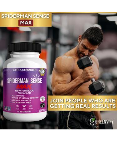 GREENVIFY Spiderman Sense Max Extra Strength Maca Root Complex Sugar-Free 60 Capsules 30 Day Supply (5) - Buy Online on GoSupps.com