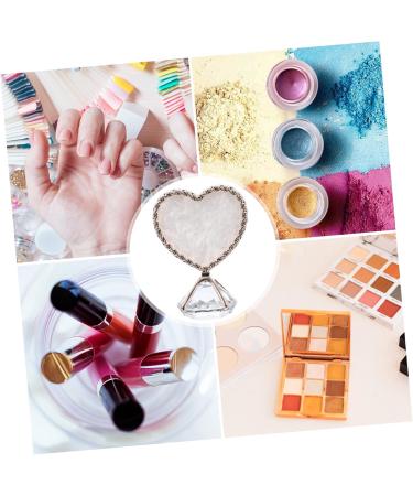 minkissy Nail Art Display Stand Earring Display Stand Nail Mixing Holder Nail Polish Earring Plate Holder Cosmetic Artist Mixing Nail Art Pallet Resin Nails Heart-shaped Acrylic Crystal 8.7x6.5cm Assorted Color 1 - Buy Online on GoSupps.com