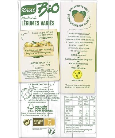 Knorr Organic Soup Mixed Vegetables Made in France 1L - Buy Online on GoSupps.com