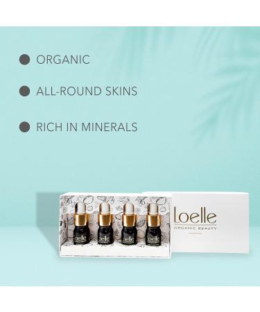 Loelle Skin Care Gift Set - 4 Essential Body Oils (Almond Rosehip Argan & Jojoba) | Perfect Women's Body Care Gift (4x5ml) - Buy Online on GoSupps.com