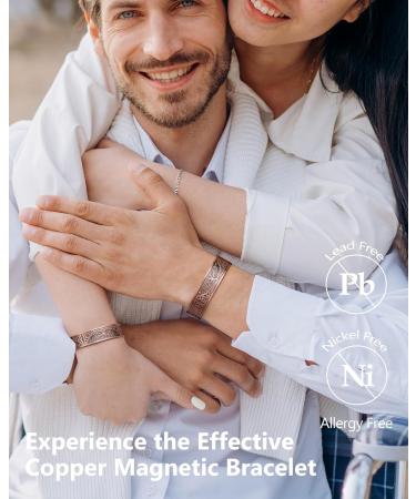 Jeracol Copper Bracelet with 18 Strength Magnets - Unisex Magnetic Jewelry with Gift Box - Buy Online on GoSupps.com