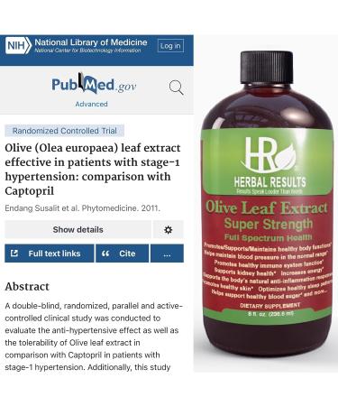 Super Strength Olive Leaf Extract Liquid - 8oz Herbal Supplement for Immune Support & Health Remedies - Buy Online on GoSupps.com