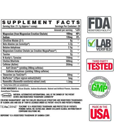 Nutrex Research Outlift Amped Pre Workout | High Stim Formula for Men and Women | Intense Energy & Focus | Citrulline, Creatine, Beta-Alanine | Fruit Candy Flavor - Buy Online on GoSupps.com