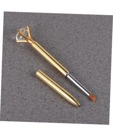 Beavorty 1 nail paint replacement tips salon nail pen tips nail liner tips nail drill painting tips manicure nail paint brush tips salon nail dotting brush tips replaceable pull wire 14.5X2X1cm Golden - Buy Online on GoSupps.com