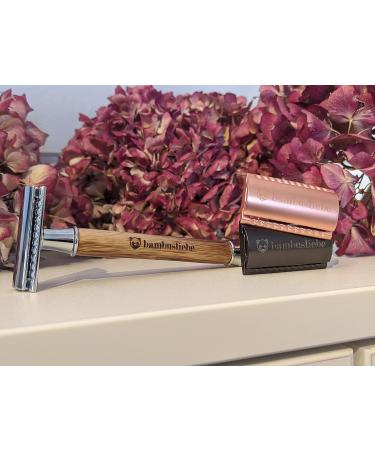 Buy Bambusliebe Bamboo Safety Razor - Eco-Friendly Silver Bamboo Shaving - Buy Online on GoSupps.com
