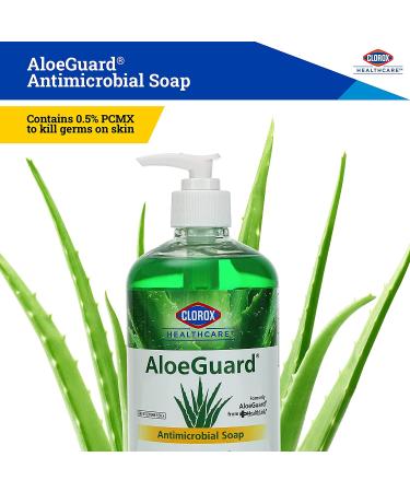 Clorox Healthcare AloeGuard Antimicrobial Soap 18oz | Aloe Vera Hand Soap for Healthcare Professionals | Soothing & Moisturizing Everyday Handwash - Buy Online on GoSupps.com