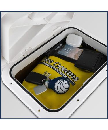 Five Oceans Off-White Boat Hatch 15 11/16 x 12 7/8 with Locking Slam Latch System - Buy Online on GoSupps.com