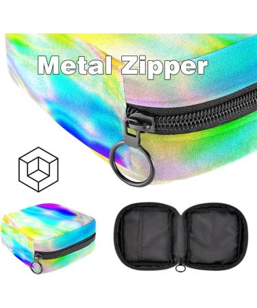 Stylish Menstruation Pad Bag with Zipper | Colorful & Abstract Collecting Bags for Women & Girls - Buy Online on GoSupps.com