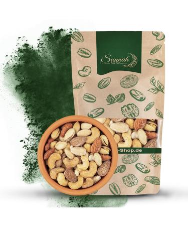 Sunnah Shop Sunnah Shop Premium Nut Mix - 1kg - Roasted & Salted with Cashew Kernels Almonds & Pistachios - Vegan Protein Nuts - 100% Natural Nut Blend
