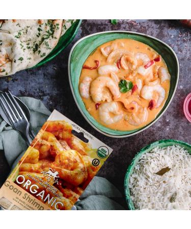 Arora Creations Vegan Organic Goan Shrimp Curry Indian Spice Blend 0.9oz (6-Pack) | Gluten Free Non-GMO Low Sodium | Easy to Cook at Home - Buy Online on GoSupps.com