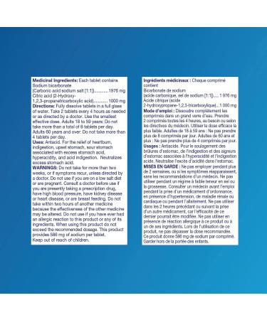 Alka-Seltzer Antacid Heartburn Relief Effervescent Tablets - Extra Strength Antacid Tablets For Heartburn And Upset Stomach Relief Contains Sodium Bicarbonate And Citric Acid 3x24 Tablets (72) - Buy Online on GoSupps.com