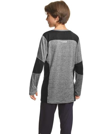 C9 Champion Boys' Color Blocked Long Sleeve T-Shirt - Large Ebony Heather - Buy Online on GoSupps.com