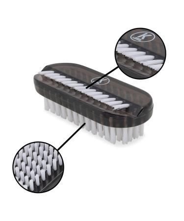 K-Pro Hand Nail Brush Set - 4 Piece Black Plastic Gel Nail Brushes for Perfect Manicures | International Shipping Available - Buy Online on GoSupps.com