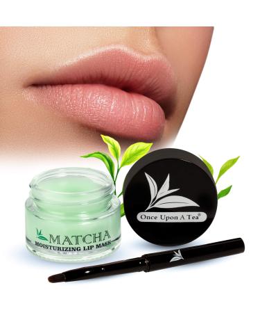 Moisturizing Green Tea Matcha Sleeping Lip Mask Balm  Younger Looking Lips Overnight  Best Solution For Chapped And Cracked Lips  Unique Lip Gloss Formula And Power Benefits Of Green Tea (Matcha)
