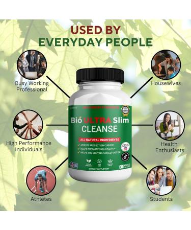 GREENVIFY Bio Ultra Slim Cleanse Maximum Strength Dietary Supplement 60 Capsules All Natural Ingredients Vegan Non-GMO Gluten Free 30-Day Supply (3) - Buy Online on GoSupps.com