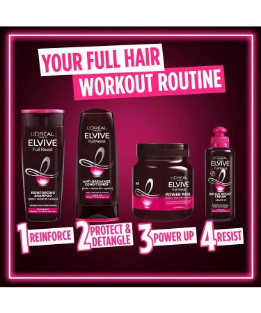 Elvive Haircare L'Oreal Paris Elvive Full Resist Fragile Hair Powerful Fortifying Mask with Biotin 680 ml - Buy Online on GoSupps.com