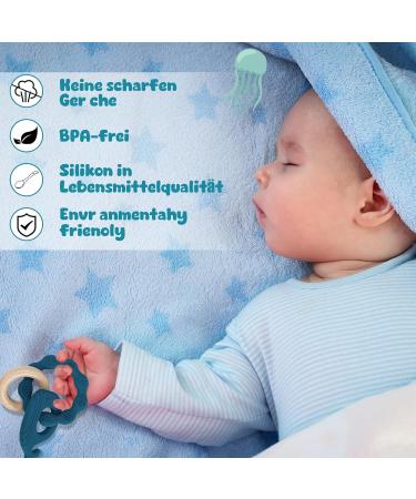 Utensilsto Baby Bite Ring - 2-Piece Dental Aid for Teething | Safe Teething Toys for Boys & Girls (6 Months+) - Buy Online on GoSupps.com