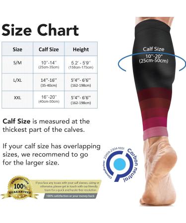 aZengear Calf Compression Sleeves for Men & Women - Shin Splint and Calf Support Brace - Leg Sleeves for Muscle Cramps - L-XL Pink Black - Buy Online on GoSupps.com