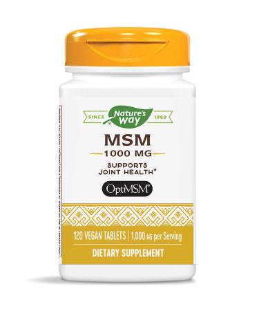 Nature's Way MSM 1000 mg 120 Vegan Tablets