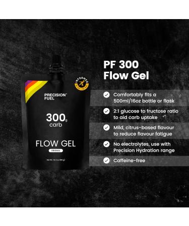 Precision Fuel PF300 Flow Energy Gels - Mild Flavour Running Gels for Endurance Athletes 300g Carbohydrate Easy-to-Digest Perfect for Running & Long-Duration Sports (Pack of 1 Gel) - Buy Online on GoSupps.com