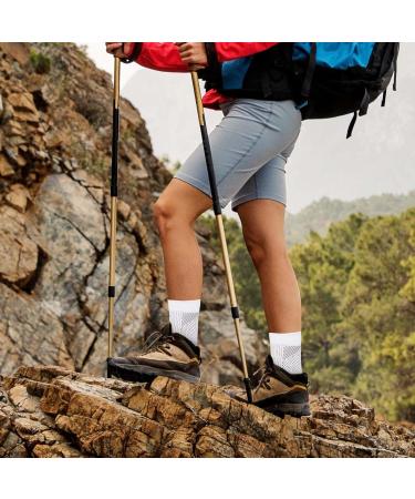 Putuo Neuropathy Plantar Fasciitis Socks | Orthopedic Compression Ankle Bandage for Arthritis & Heel Spur | 4 Couples Set - White 2XL - Buy Online on GoSupps.com