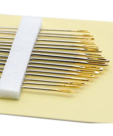 Clover Gold Eye Embroidery Needles Size 3-9 - 16 Pack | High-Quality Needles for Sewing and Embroidery - Buy Online on GoSupps.com