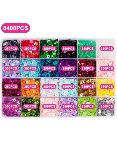 Harilla Nail Art Sequins Manicure Nail Glitter for Women Girls Sequins Beads 24 Grids Nail Decals for Nails Tools Jewelry Making - Buy Online on GoSupps.com