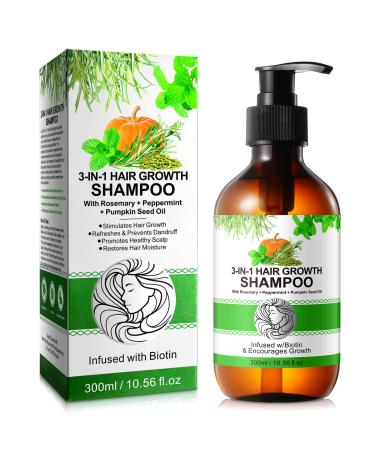 CUZZYDUNJYNN Rosemary routine shampoo for hair growth routine shampoo for women with hair loss and thinning hair with biotin nourishing smooth shampoo for men and