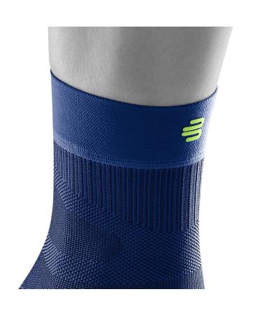 Bauerfeind Sports Compression Ankle Sleeve - Unisex XL Bandage for Running Fitness & Ball Sports - Ankle Support & Protection in Navy - Buy Online on GoSupps.com