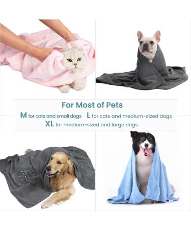 Winthome Extra Absorbent Dog Towel - Microfiber Soft Towel for Dogs & Cats | Quick-Drying Large/Medium/Small Pets (Brown 77x97cm) - Buy Online on GoSupps.com