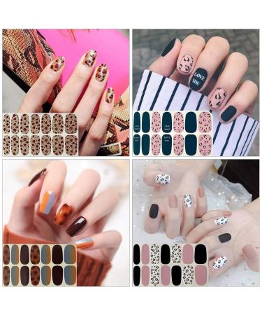 Kalolary 20 Sheet 3D Nail Film & Self-Adhesive Nail Stickers with Nail File - DIY Nail Art for Women & Girls - Buy Online on GoSupps.com