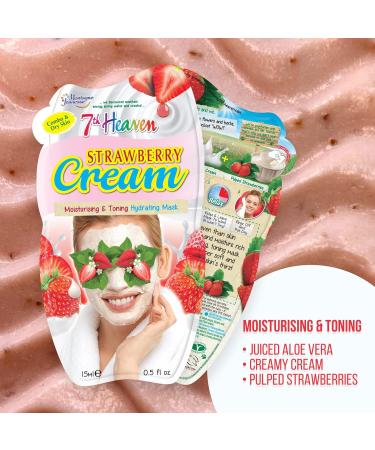 7th Heaven Moisturising Face Masks Set - Peel Off, Pink Rose, Strawberry Cream - Ideal for Pamper Parties - Buy Online on GoSupps.com