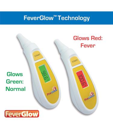 Instant Ear Thermometer with Glowing Fever Indicator | Accurate & Fast Temperature Readings - Buy Online on GoSupps.com