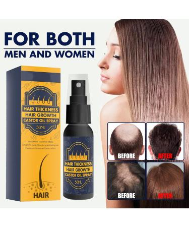 LPDM Castor Oil Spray for Hair Growth & Nourishing - 3 Pack 50ml - For Hair, Eyelashes, and Eyebrows - Buy Online on GoSupps.com