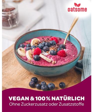Benjamin Blueberry Smoothie Bowl - 100% Natural Nutrient Breakfast - Low Calorie & No Added Sugar - 400g Blueberry & Raspberry - Buy Online on GoSupps.com