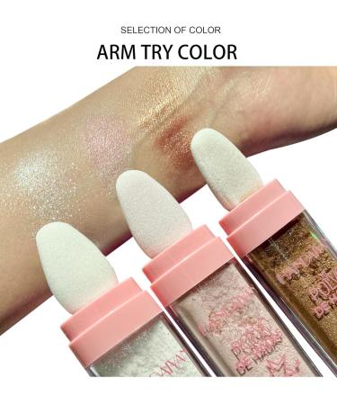 Buy 3 Color Highlighter Powder Makeup - Long-Lasting Glitter & Shimmer for Face & Eyes (03#Bronze 1.7 Oz) - International Shipping Available - Buy Online on GoSupps.com