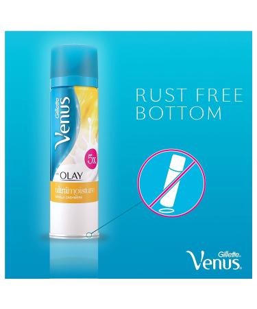 Gillette Venus with Olay UltraMoisture Vanilla Cashmere Women's Shave Gel 6oz - Pack of 6 - Buy Online on GoSupps.com