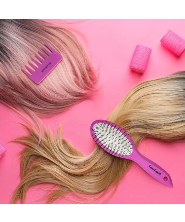 TimeTinkle Wig Brush Comb Set - Loop Brush & Mini Comb for Synthetic & Human Hair Wigs - Buy Online on GoSupps.com