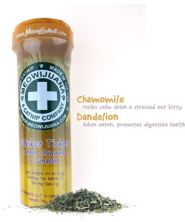 Meowijuana Whisker Tickler Catnip Chamomile & Dandelion Blend - 0.917 oz - Medium - Buy Online on GoSupps.com