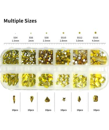 5060 PCS Gold Flatback Pearls and Rhinestones Kit for Nails and Crafts - Rhinestones and Pearls Embellishments for Makeup, Shoes, Clothes, and Accessories - Buy Online on GoSupps.com