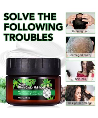 Jamaican Black Castor Oil Hair Treatment Mask - Hydrating & Strengthening for Dry Damaged Hair - 2.1 oz | Perfect Hair Care Gift - Buy Online on GoSupps.com