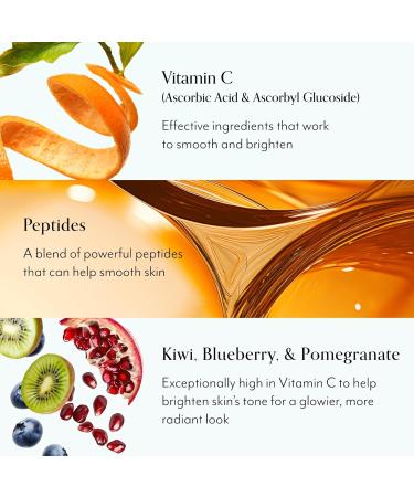 Bright Idea Vitamin C + Peptide Toner Pads | 12% Hydration + Brightening Complex for Radiant Smooth Skin | Helps Reduce Look of Dark Spots & Support Firmness - 70 pads - Buy Online on GoSupps.com