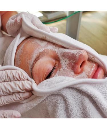 Nominia Facial Towels Premium White Microfiber 3-Series Set | Fluffy Durable Cosmetic Compresses U-Shaped Cut 400g/m Quality - Buy Online on GoSupps.com