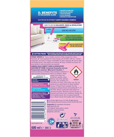 Vanish Carpet Cleaner + Upholstery Gold Power Foam Shampoo Large Area Cleaning 600 ml (Pack of 2) 1 ml (Pack of 2) - Buy Online on GoSupps.com