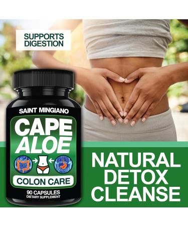 Cape Aloe Colon Cleanse - Detox & Flush 90 Capsules | Natural Herbal Laxative for Gentle Constipation Relief & Digestive Health - Buy Online on GoSupps.com