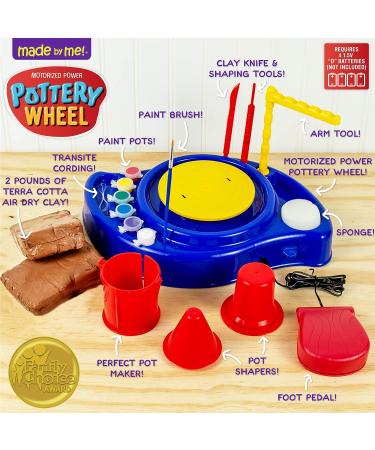 Motorized Power Pottery Wheel for Kids Ages 6+: Clay Sculpting Activity at Home - Buy Online on GoSupps.com