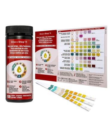100 pieces One+Step health test for 11 indicators with function control and reference color card - Urine Test DUS-11