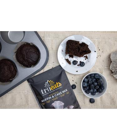 TruEats Dutch Chocolate Muffin  Cake Mix: Diabetic Friendly Protein  Fiber Rich Low Glycemic  Gluten Free No Sugar Added Vegan Dairy Free Plant Based Sweetened with Monk Fruit Sweetener - Buy Online on GoSupps.com