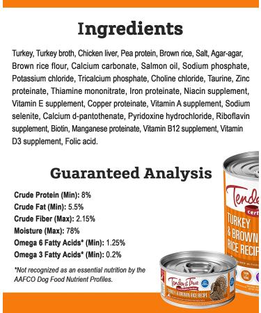Buy Tender and True Dog Food - ABF Wet Turkey & Brown Rice, 13.2oz Can (12 Count) - Buy Online on GoSupps.com